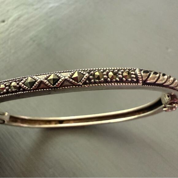 Judith Jack 925 Sterling Silver Bangle Bracelet - Picture 5 of 10